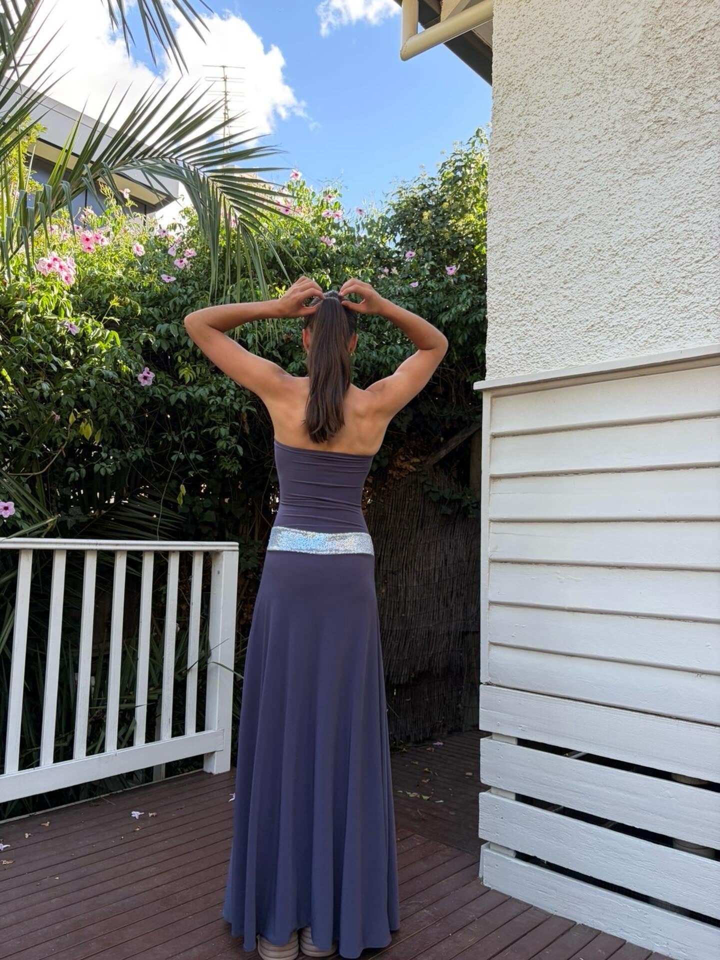 Toscana maxi dress Charcoal