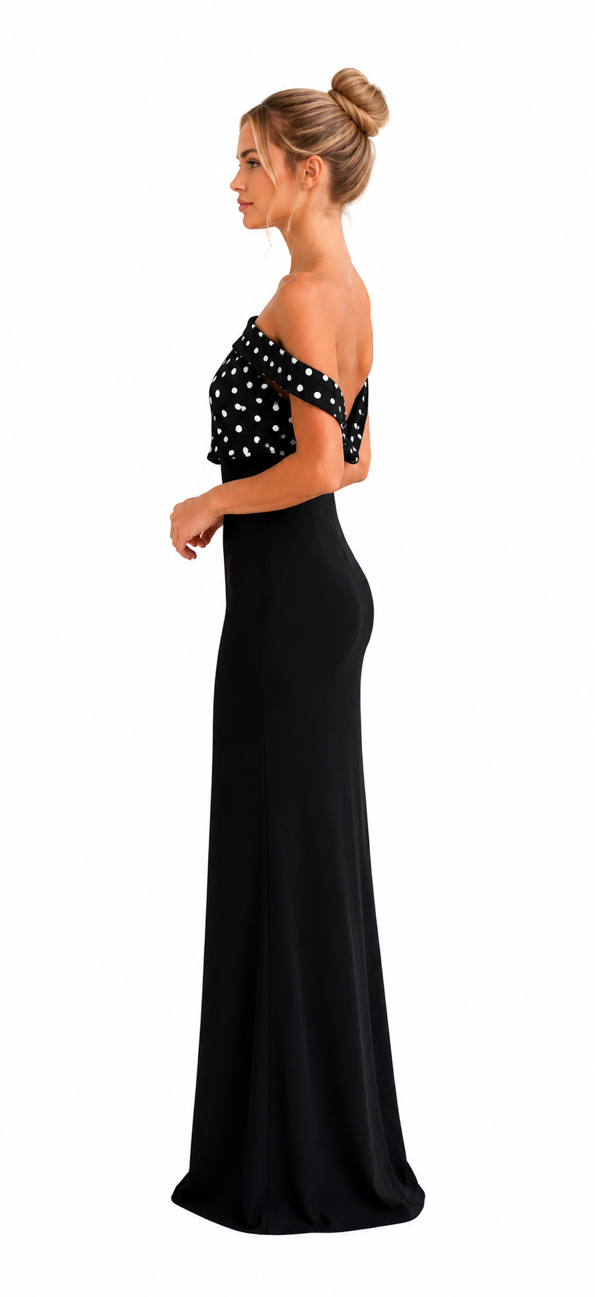Kimmaya Navy & White spots