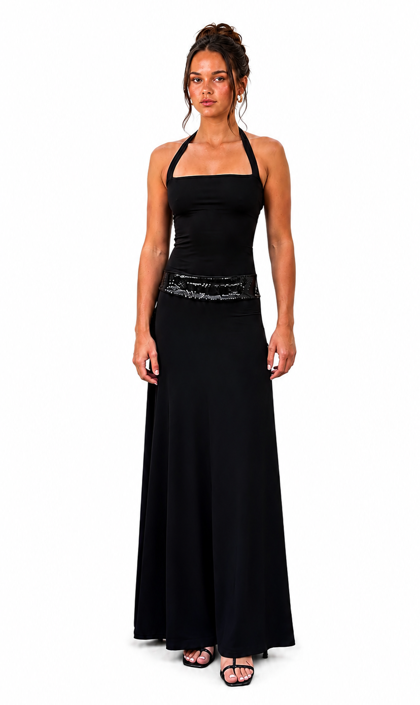 Toscana Maxi Dress Noir Black