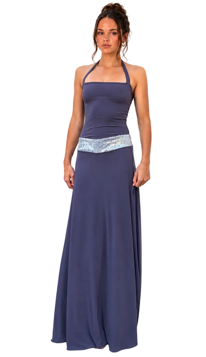 Toscana maxi dress Charcoal