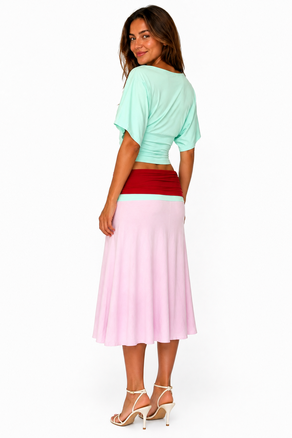 Lucy Set Pink Green Top