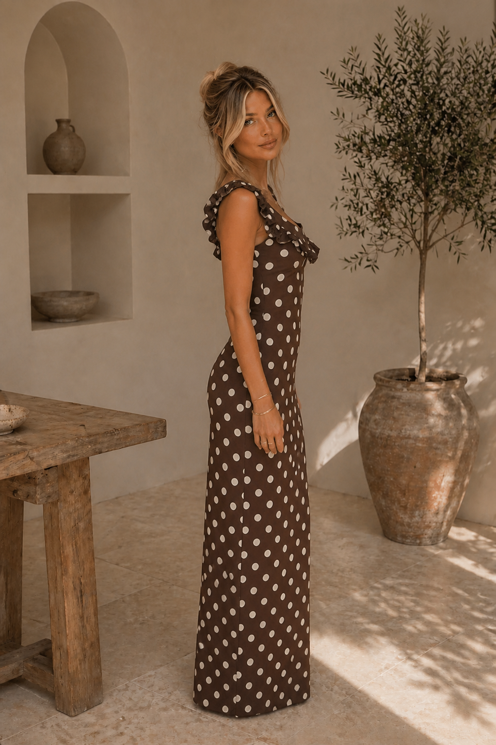 Polka Maxi Brown