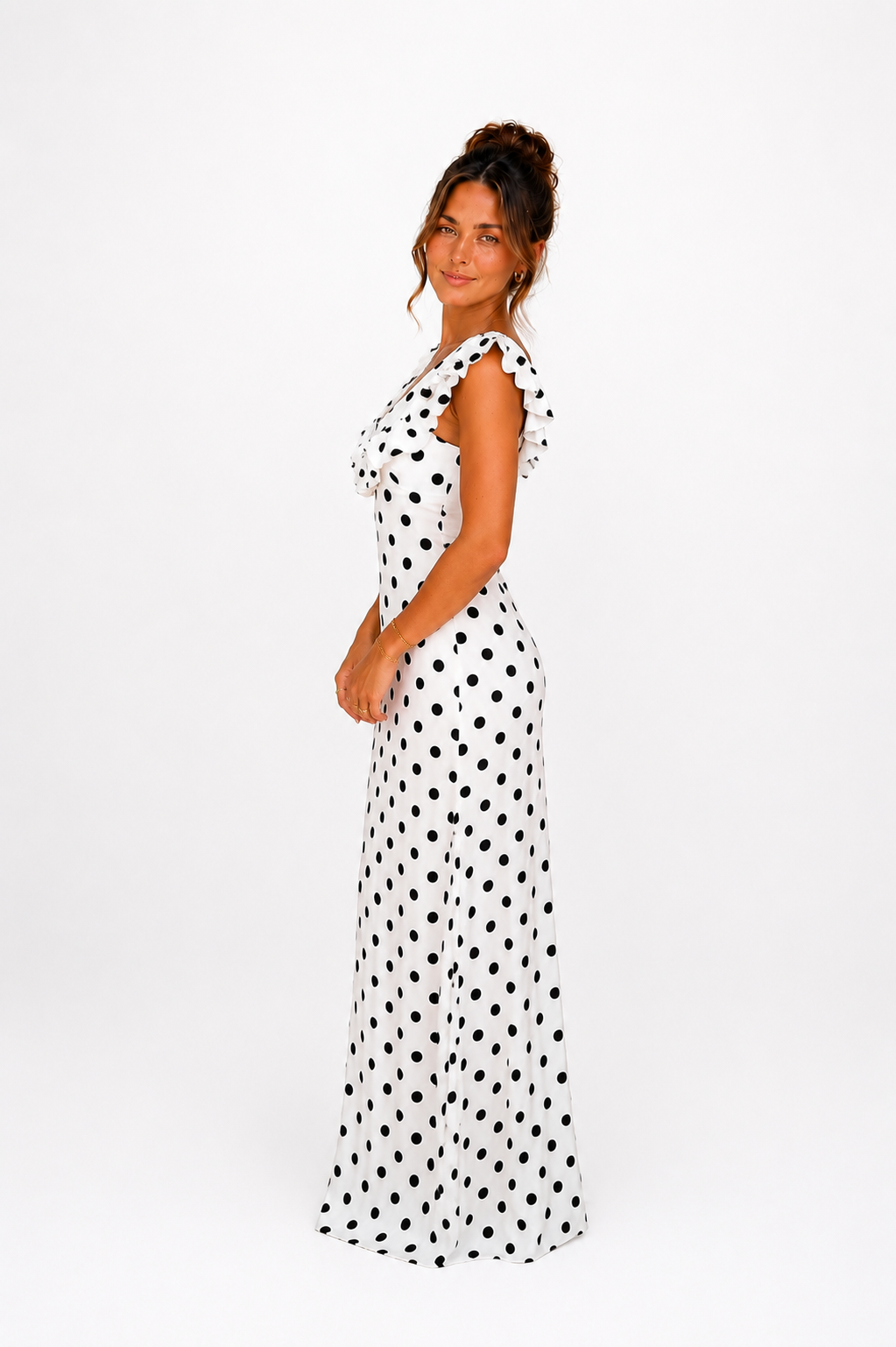 Polka Maxi White White and Black