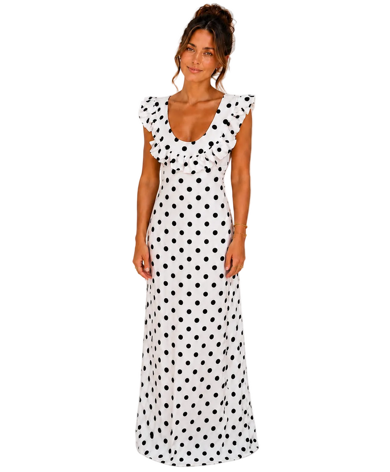 Polka Maxi White White and Black