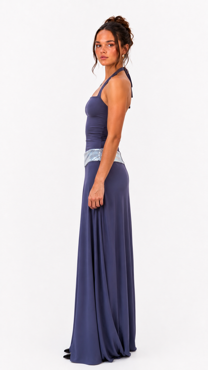 Toscana maxi dress Charcoal