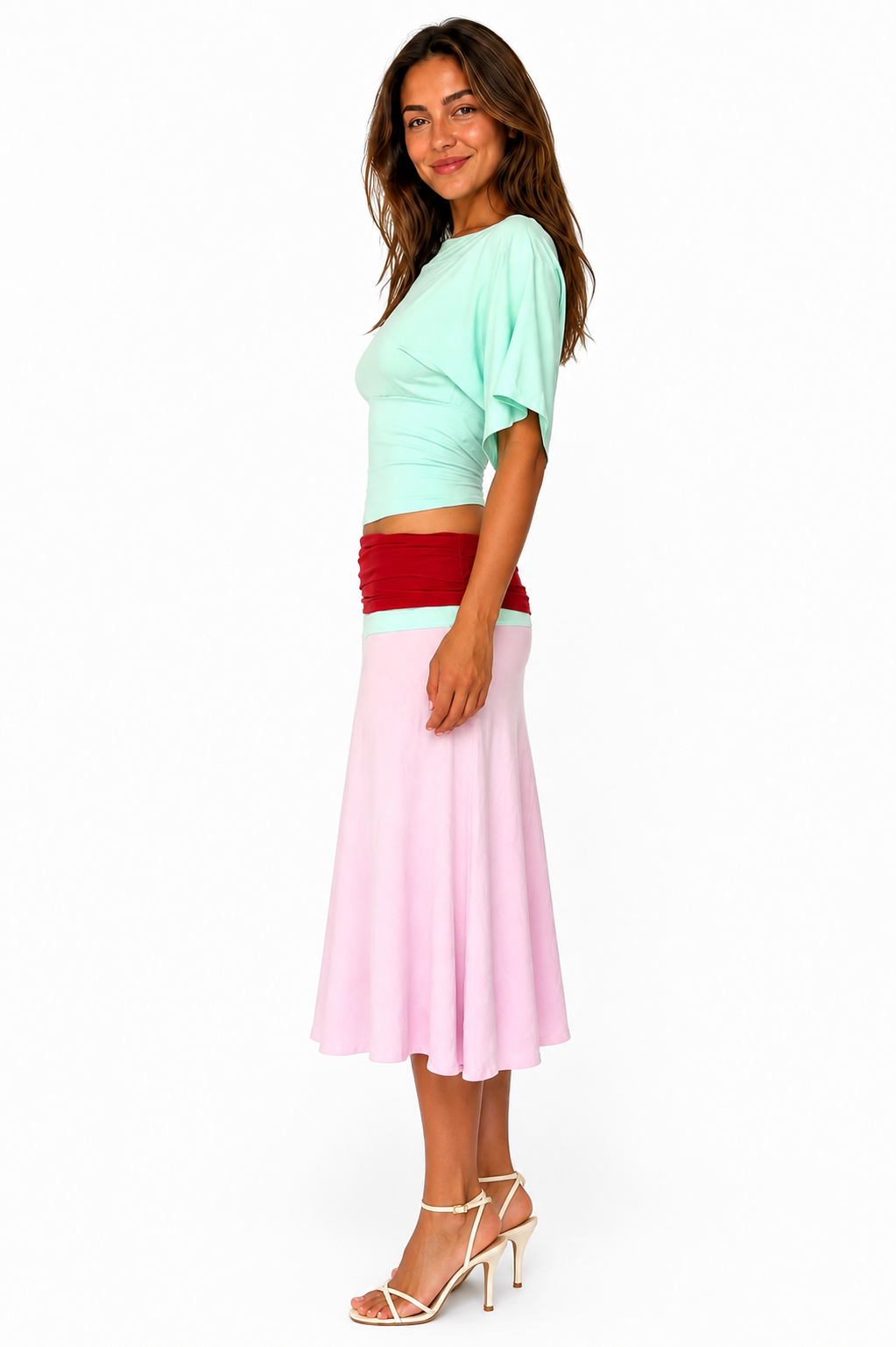 Lucy Set Pink Green Top