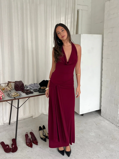 Nadia Maxi Burgundy