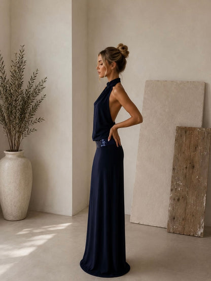 Kassandra maxi dress Midnight navy