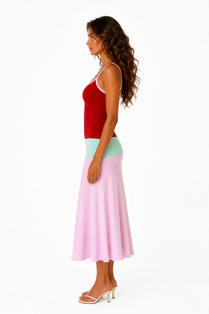 Lucy Midi Dress Sorbet