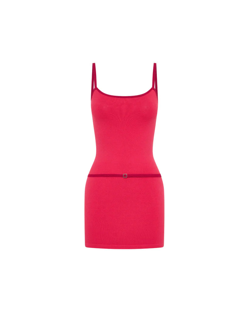 Belle Mini with Belt Cherry