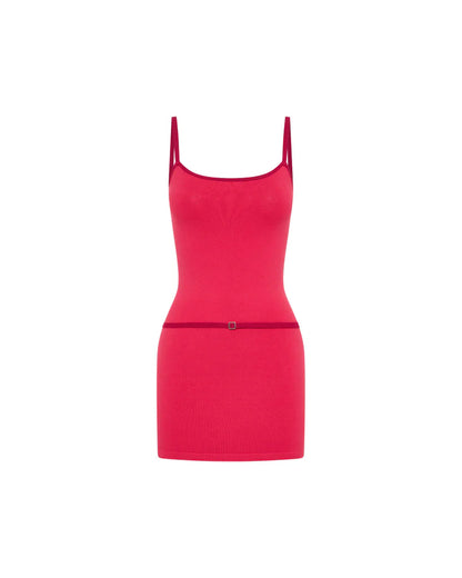 Belle Mini with Belt Cherry
