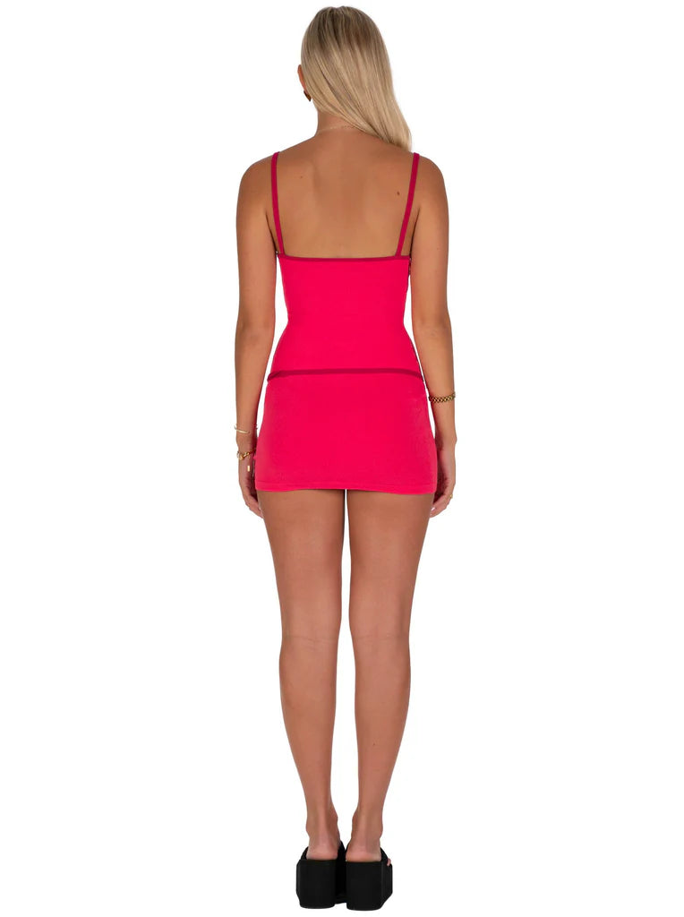 Belle Mini with Belt Cherry