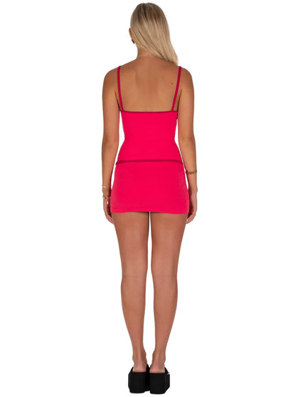 Belle Mini with Belt Cherry