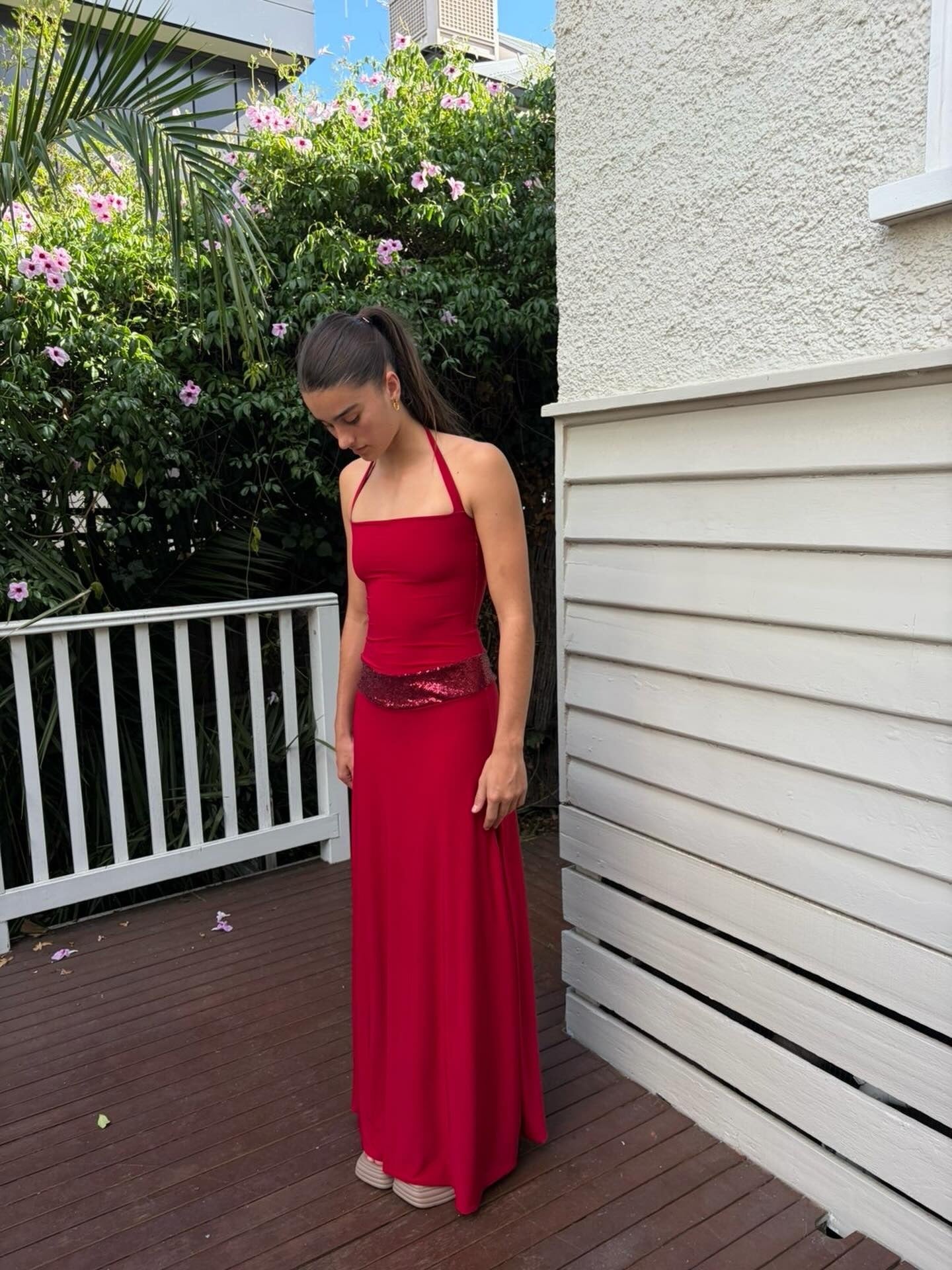 Toscana maxi dress Crimson kiss Deep Red