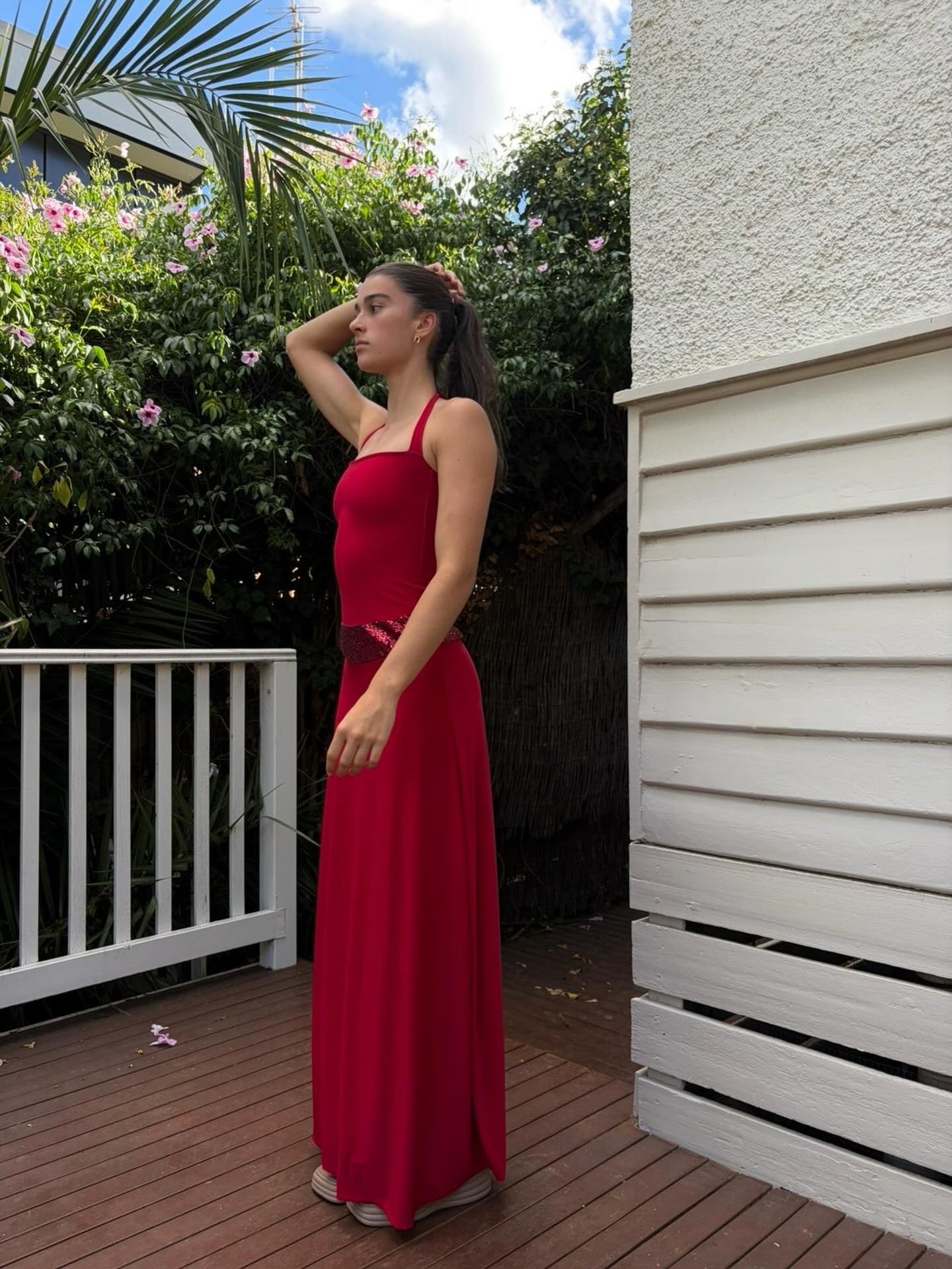Toscana maxi dress Crimson kiss Deep Red