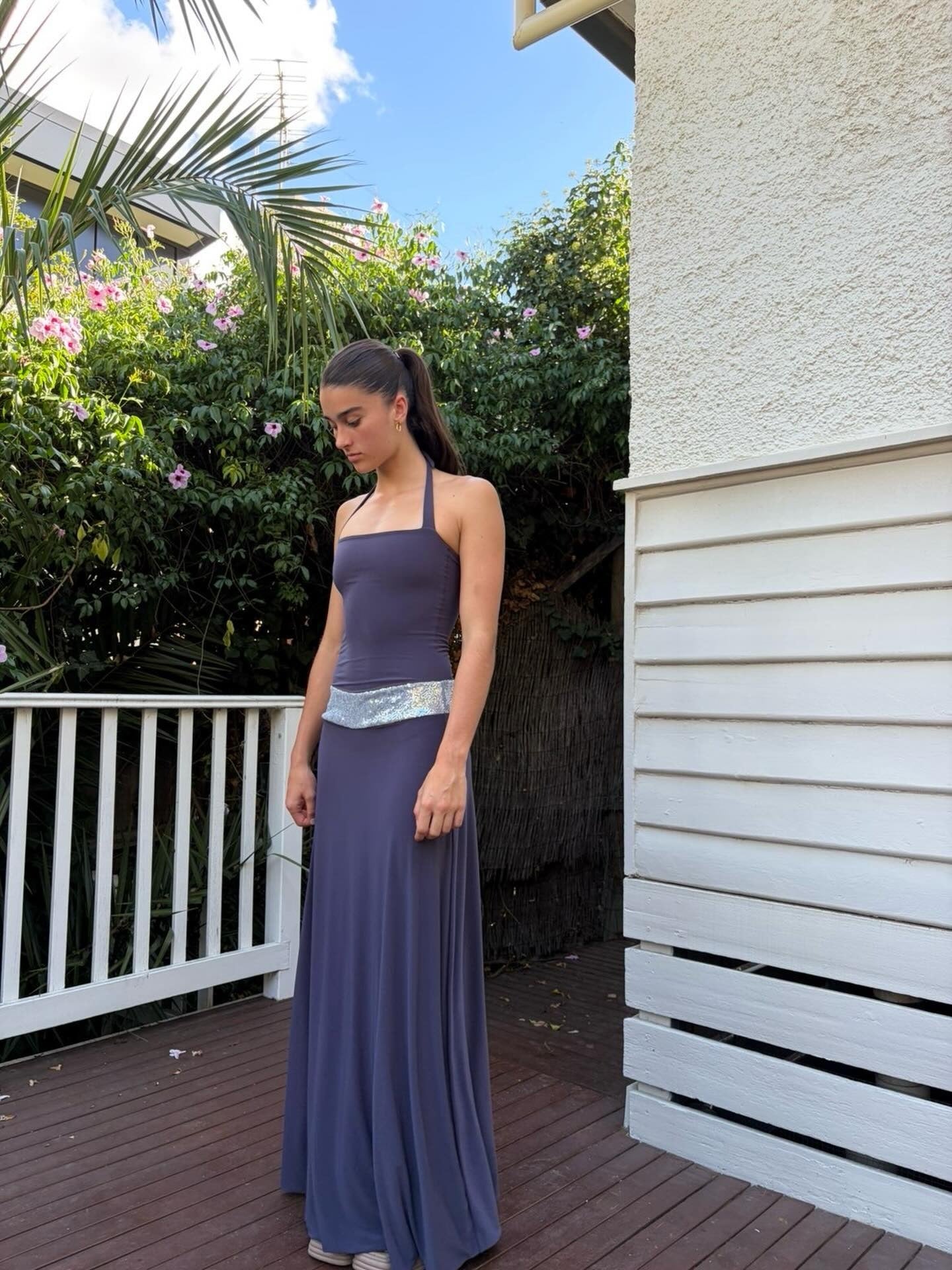 Toscana maxi dress Charcoal