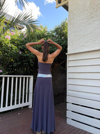 Toscana maxi dress Charcoal