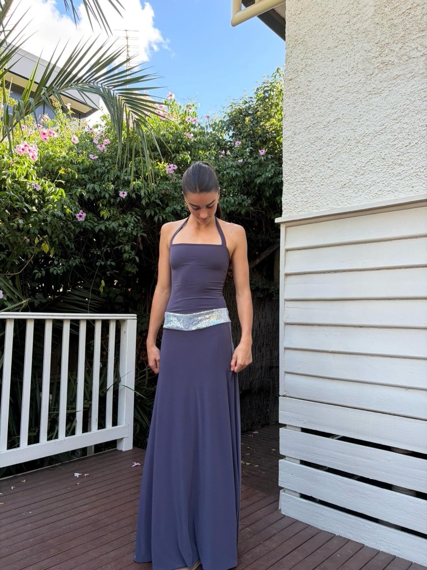 Toscana maxi dress Charcoal