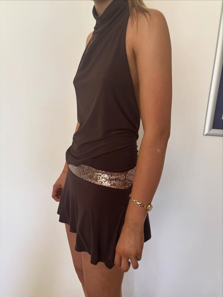 Kassandra mini dress Espresso (brown)