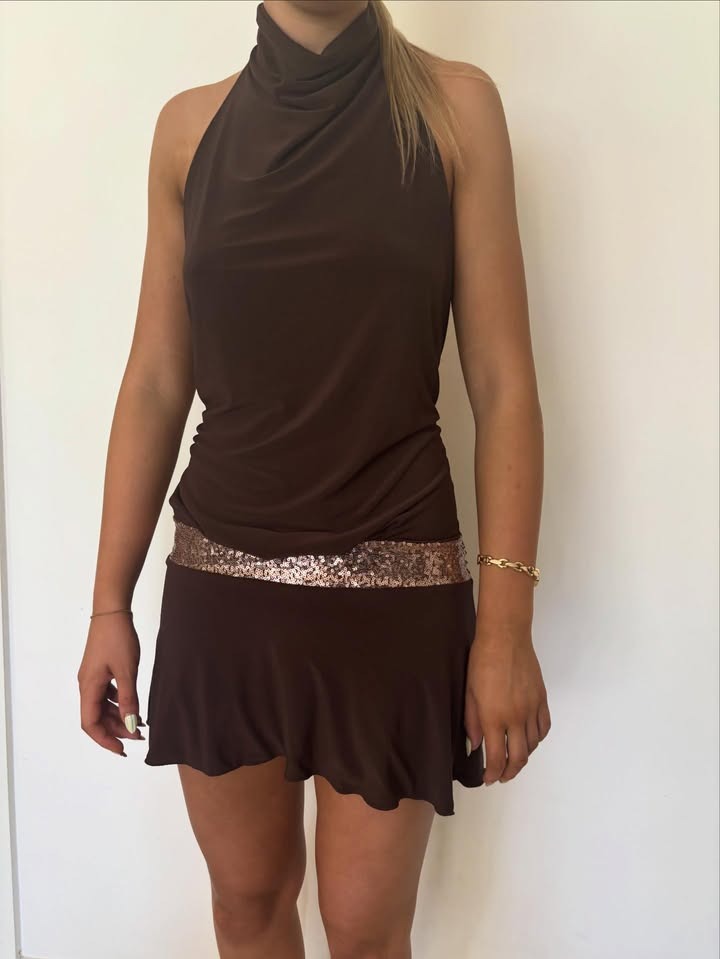 Kassandra mini dress Espresso (brown)